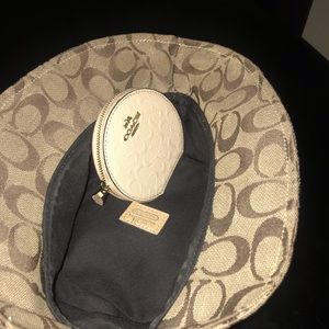 Authentic Coach hat and change purse